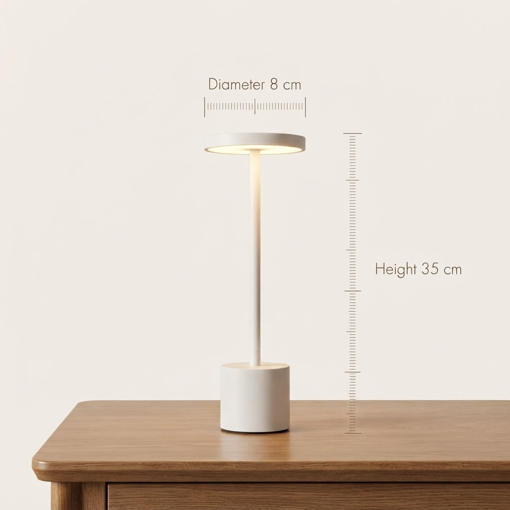 Lámpara de mesa táctil recargable USB minimalista