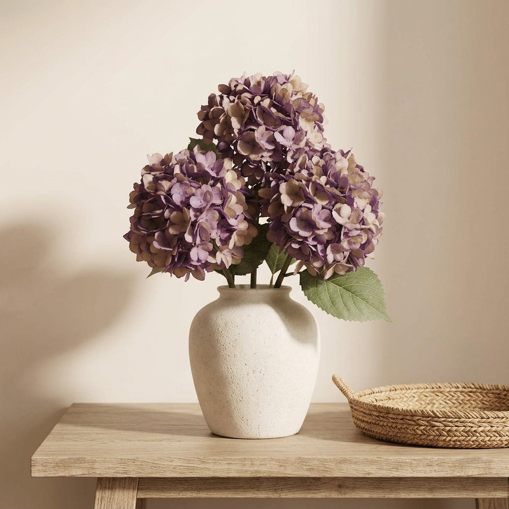 Botanical Branch Hydrangea Fabric