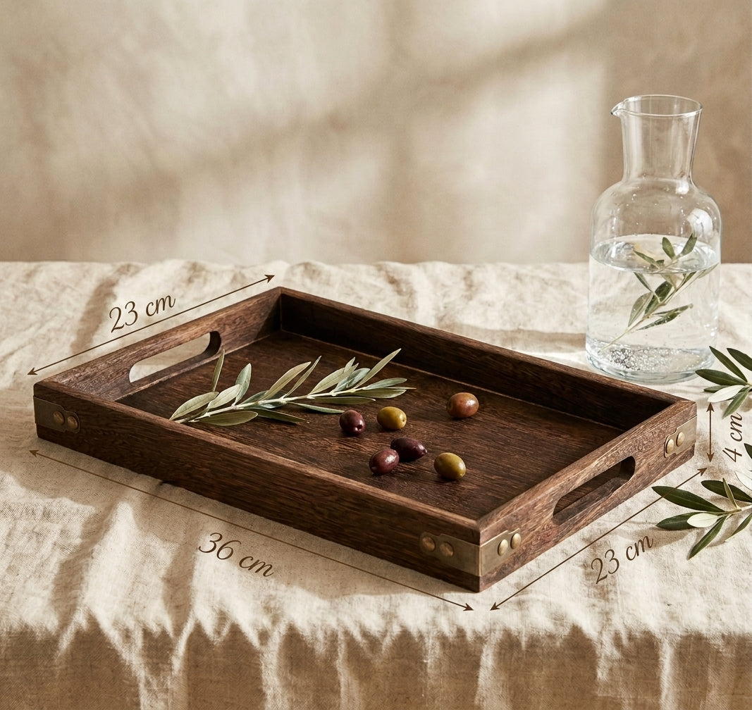 Hardwood tray