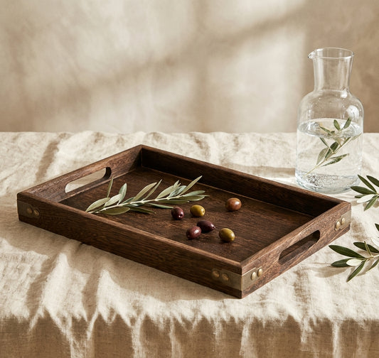 Hardwood tray