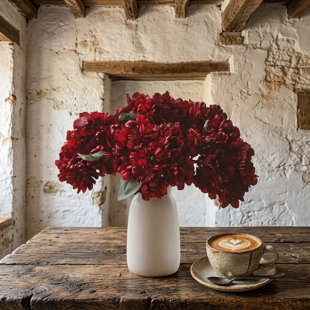 Natural Looking Faux Hydrangeas