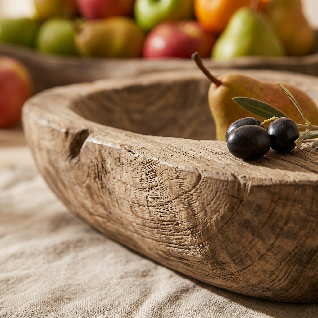 Minimalist Wooden Fruit Bowl – The Art of Sharing at the Table