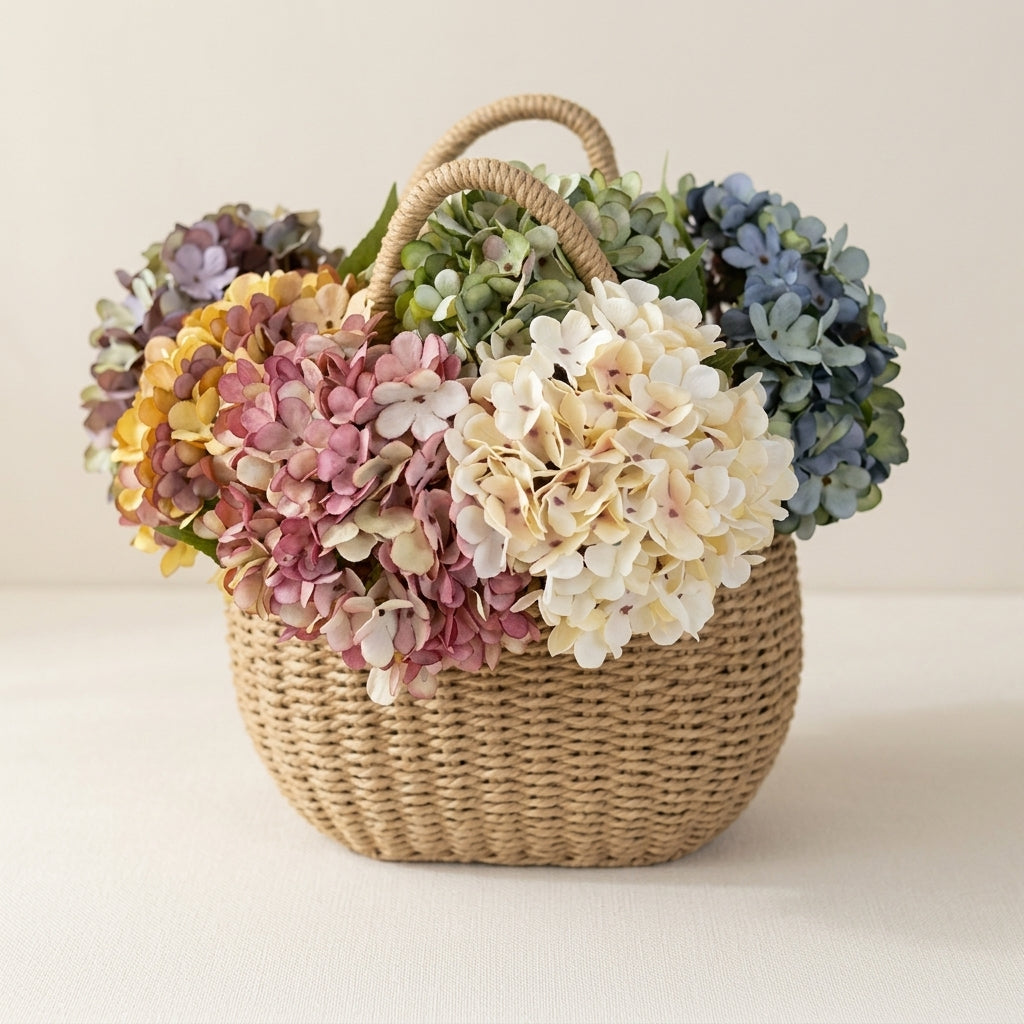 Botanical Branch Hydrangea Fabric