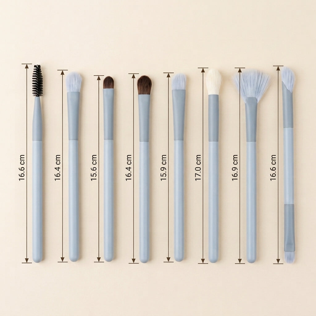 Set of 13 Premium Synthetic Makeup Brushes with Bag