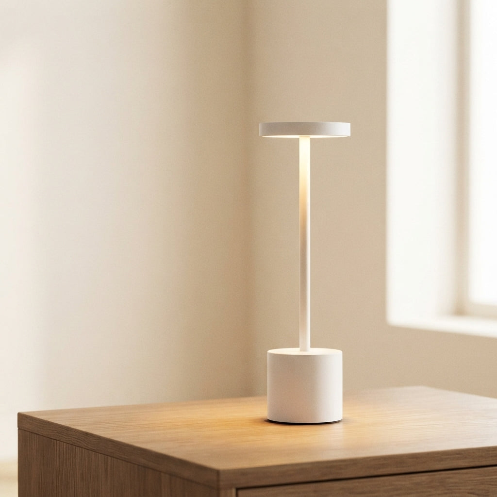 Lámpara de mesa táctil recargable USB minimalista