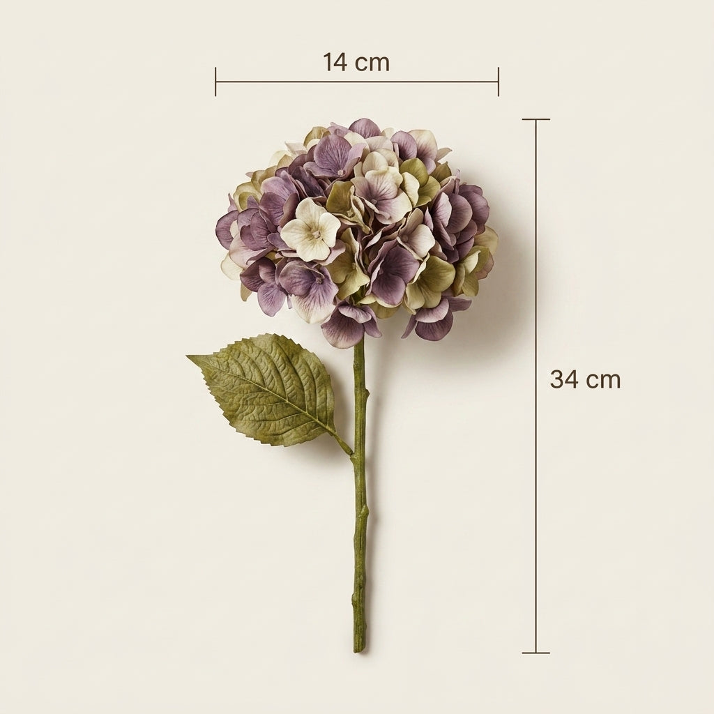 Botanical Branch Hydrangea Fabric