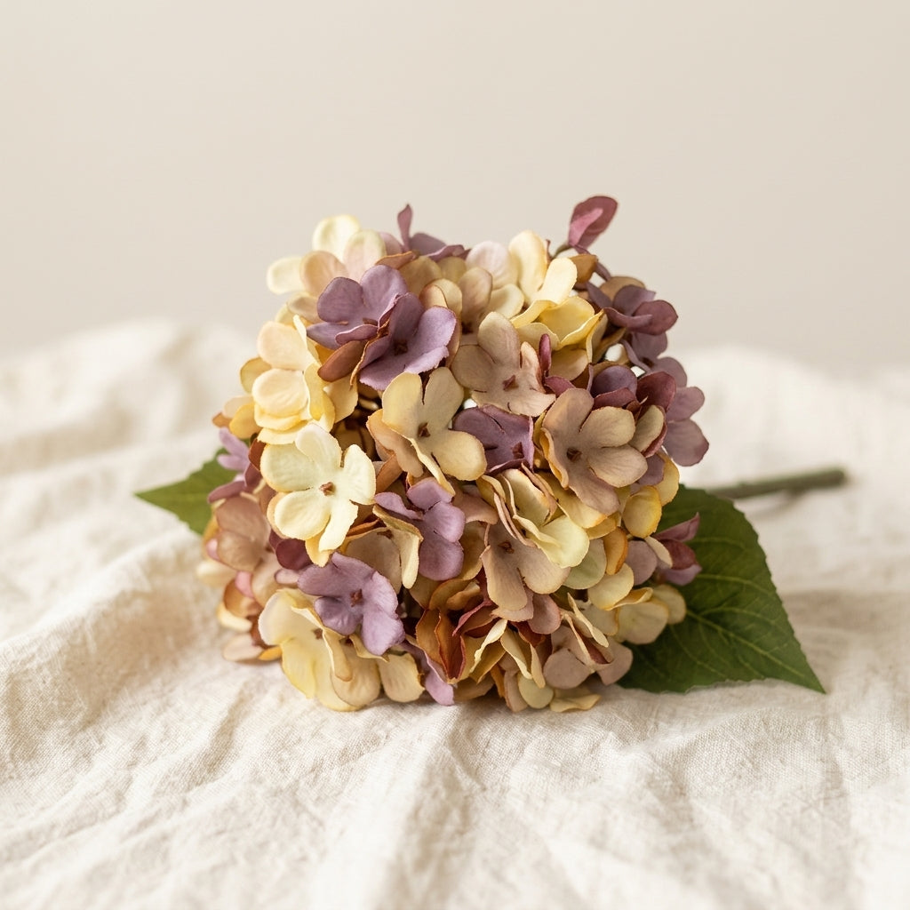 Botanical Branch Hydrangea Fabric
