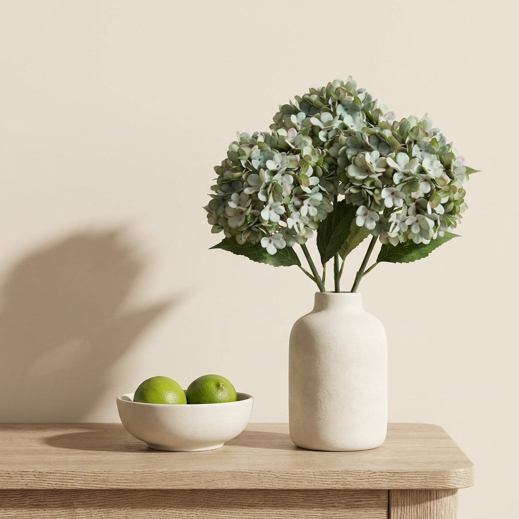 Botanical Branch Hydrangea Fabric