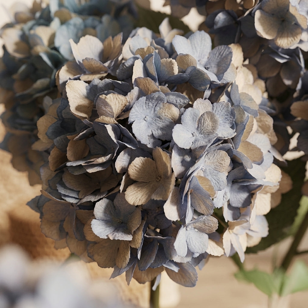 Botanical Branch Hydrangea Fabric