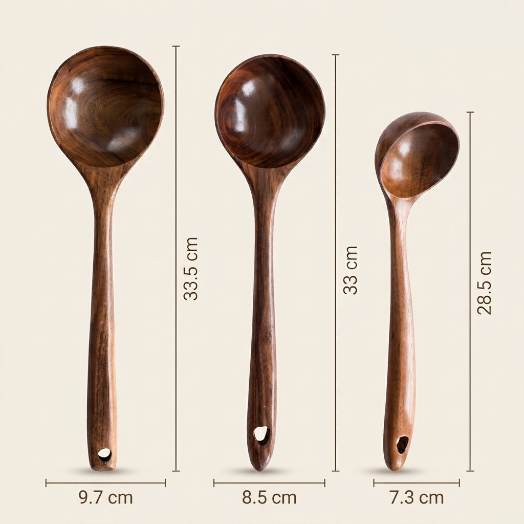Essential Acacia Collection | Set of 7 Culinary Utensils