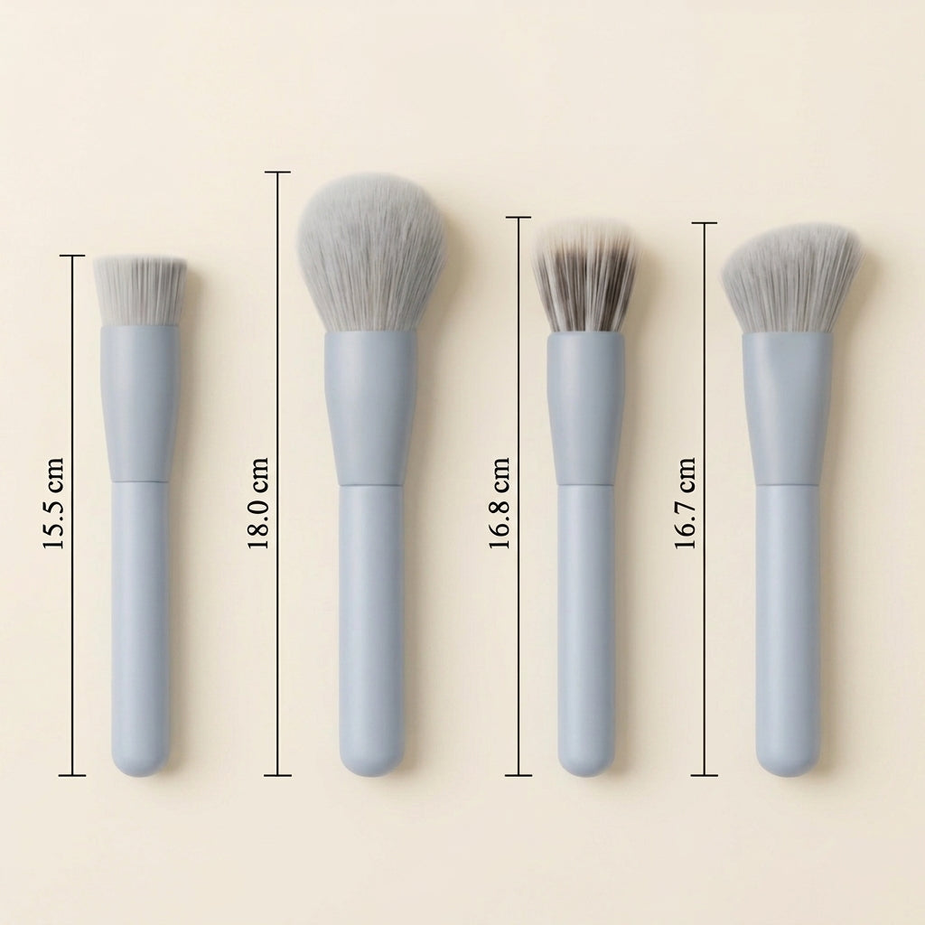 Set of 13 Premium Synthetic Makeup Brushes with Bag